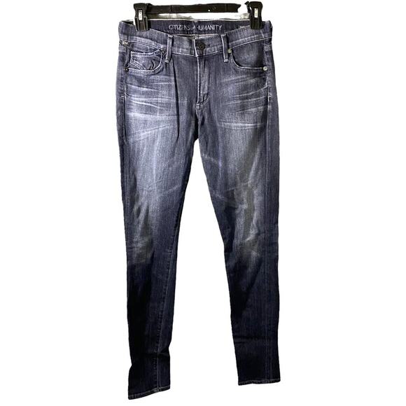 CITIZENS OF HUMANITY Avedon Low Rise Skinny Gray‎ Ankle Denim Jeans Size 27 - Picture 1 of 7